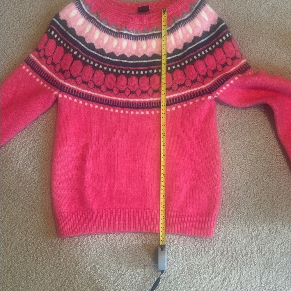 GAP Vibrant Pink and Black Crew Neck Sweater - Picture 6 of 6